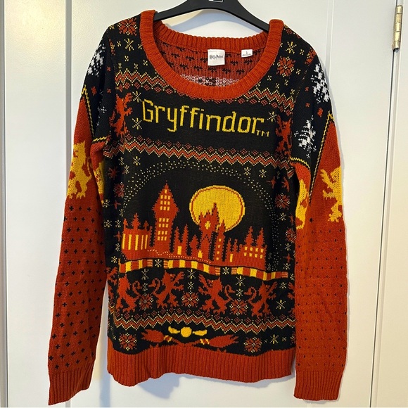 Harry Potter Gryffindor Pullover Knit Sweater Size Large Women’s - Picture 1 of 11